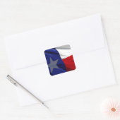 Vlag van Texas Pop Art Vierkante Sticker (Envelop)