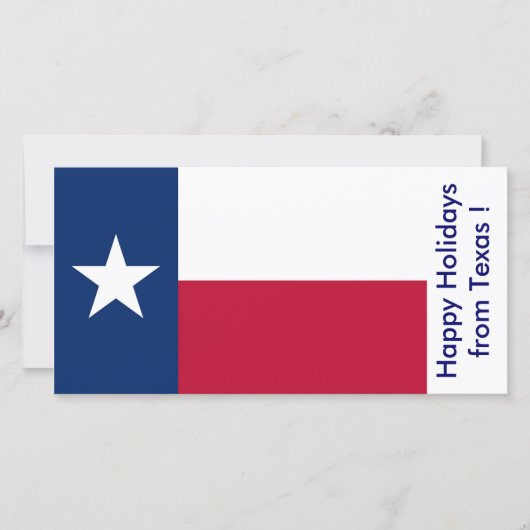Vlag van Texas, Prettige feestdagen uit de VS Feestdagenkaart (Voorkant)
