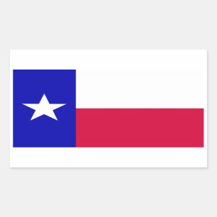 Vlag van Texas Rechthoekige Sticker