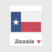 Vlag van Texas Sticker (Vel)