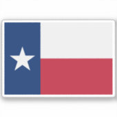 Vlag van Texas Sticker (Voorkant)