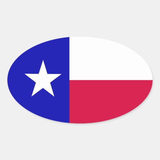Vlag van Texas Sticker (Voorkant)