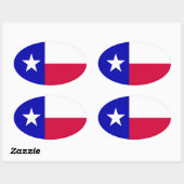 Vlag van Texas Sticker (Vel)