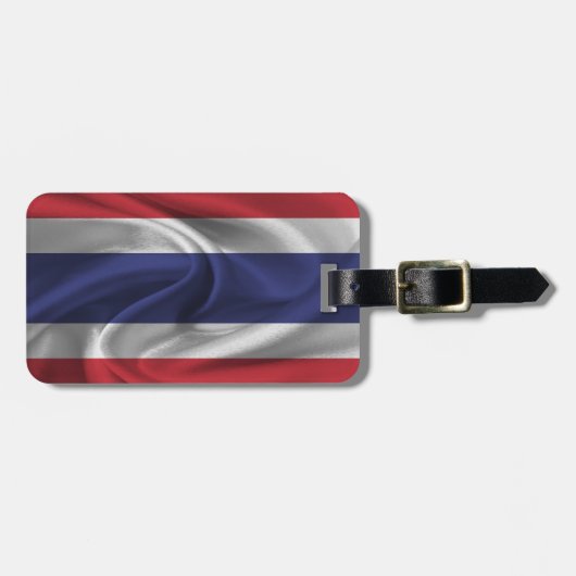 vlag van Thailand Bagagelabel (Voorkant horizontaal)