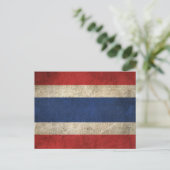  vlag van Thailand Briefkaart (Staand voorkant)