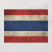  vlag van Thailand Briefkaart (Voorkant)