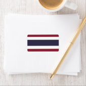 Vlag van Thailand Etiket (Insitu)