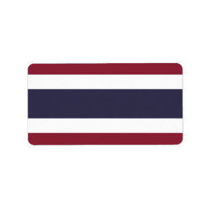 Vlag van Thailand Etiket