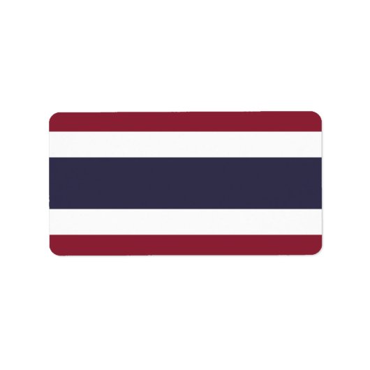 Vlag van Thailand Etiket (Voorkant)