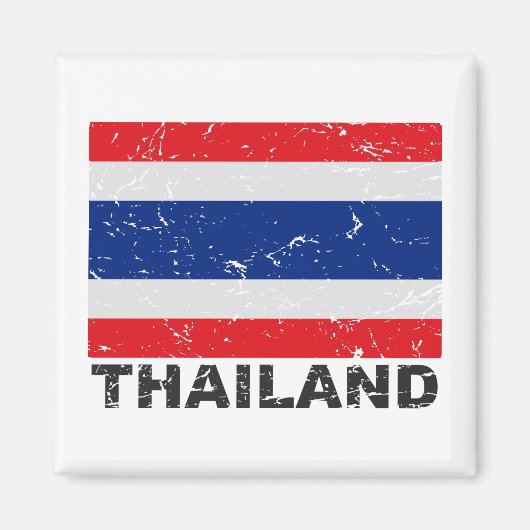 vlag van Thailand Magneet (Voorkant)