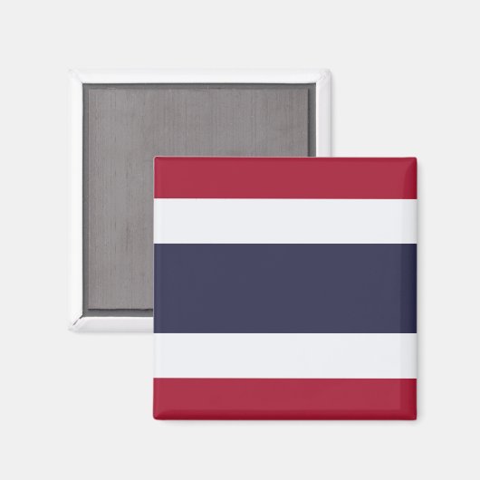Vlag van Thailand Magneet (Voorkant / Achterkant)