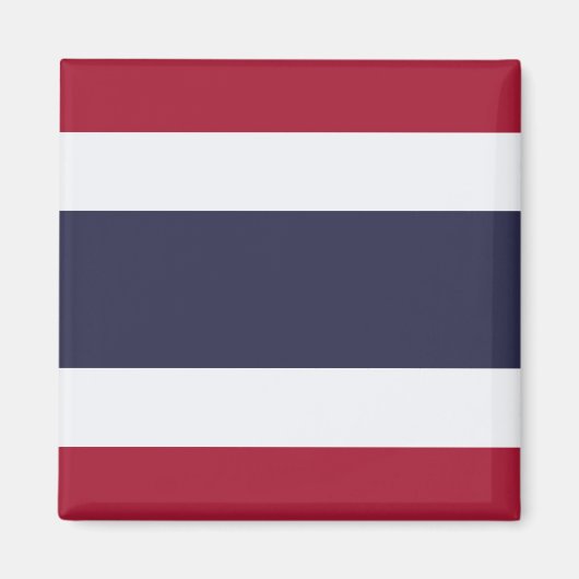 Vlag van Thailand Magneet (Voorkant)