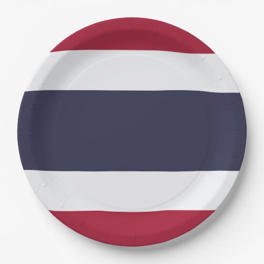 Vlag van Thailand Papieren Bordje (Voorkant)