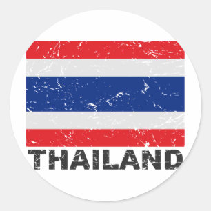  vlag van Thailand Ronde Sticker