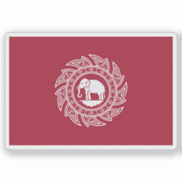 Vlag van Thailand (Siam, 1817–1855) Sticker