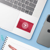 Vlag van Thailand (Siam, 1817–1855) Sticker (Laptop met iPhone)