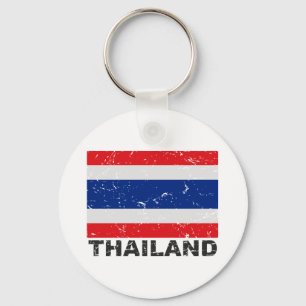 vlag van Thailand Sleutelhanger