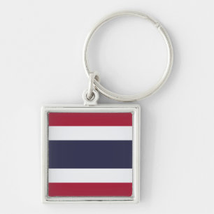Vlag van Thailand Sleutelhanger