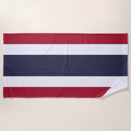 Vlag van Thailand Strandlaken (Voorkant)