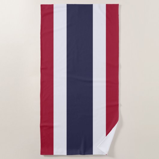Vlag van Thailand Strandlaken (Voorkant)