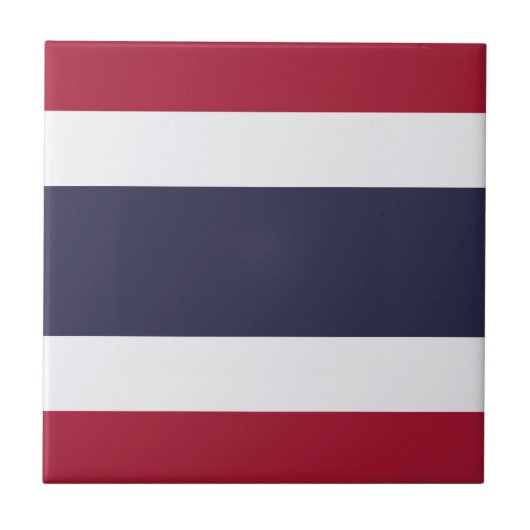 Vlag van Thailand Tegeltje (Voorkant)