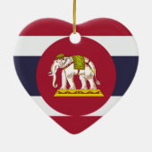 vlag van Thailand - vlag van Thailand - vlag van T Keramisch Ornament (Achterkant)