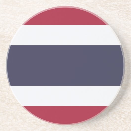 Vlag van Thailand Zandsteen Onderzetter (Voorkant)