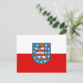Vlag van Thüringen Briefkaart (Staand voorkant)