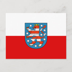 Vlag van Thüringen Briefkaart
