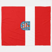 Vlag van Thüringen Fleece Deken (Voorkant (Horizontaal))