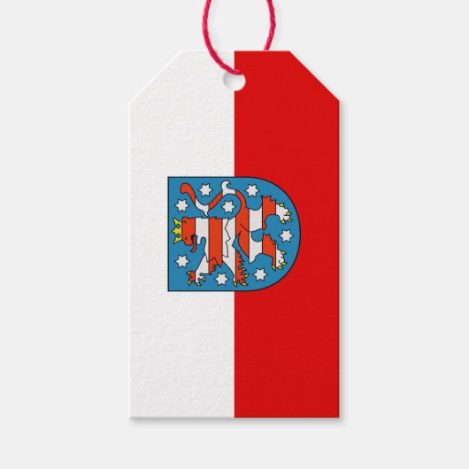 Vlag van Thüringen Gift Labels Cadeaulabel (Voorkant)