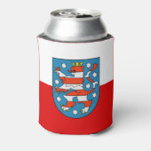 Vlag van Thüringen Koelbox Blikjeskoeler (Blikje Achterkant)