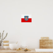 Vlag van Thüringen Poster (Keuken)