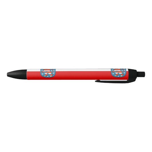 Vlag van Thuringia Black Ink Pen (Bodem)