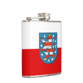 Vlag van Thuringia Flask Heupfles (Rechts)