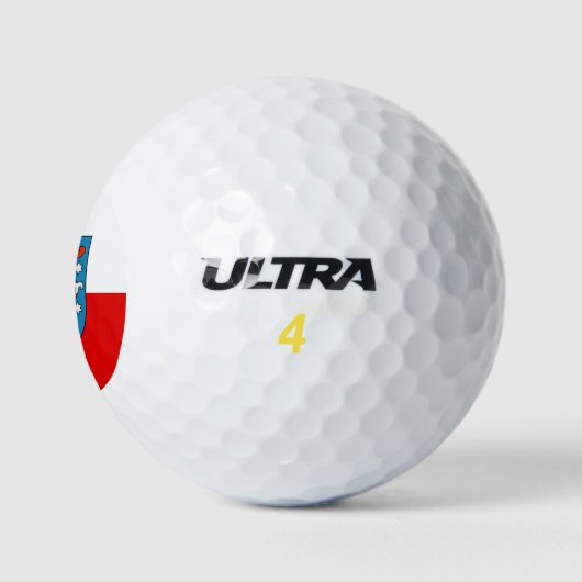 Vlag van Thuringia Golf Balls Golfballen (Logo)