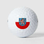 Vlag van Thuringia Golf Balls Golfballen (Voorkant)