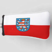 Vlag van Thuringia Golf Head Hoesje Golfheadcover (Voorkant)