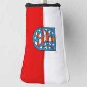 Vlag van Thuringia Golf Head Hoesje Golfheadcover (Draai 90)