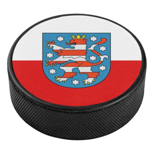 Vlag van Thuringia Hockey Puck (3/4)