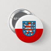 Vlag van Thuringia Pinback Button (Voorkant /achterkant)