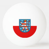 Vlag van Thuringia Ping Pong Ball (Achterkant)