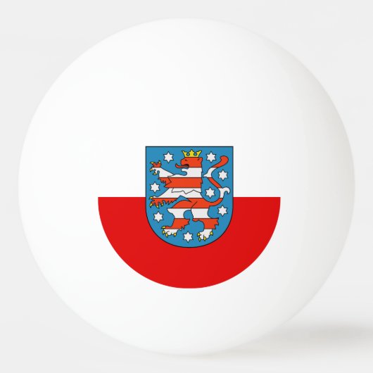 Vlag van Thuringia Ping Pong Ball (Achterkant)
