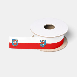 Vlag van Thuringia Satin Ribbon Satijnen Lint