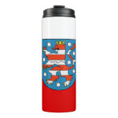 Vlag van Thuringia Thermal Tumbler Thermosbeker (Voorkant)