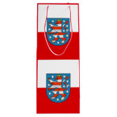 Vlag van Thuringia Wine Gift Bag Wijn Cadeautas (Achterkant)
