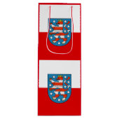 Vlag van Thuringia Wine Gift Bag Wijn Cadeautas (Voorkant)