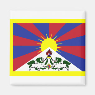 Vlag van Tibet Magneet
