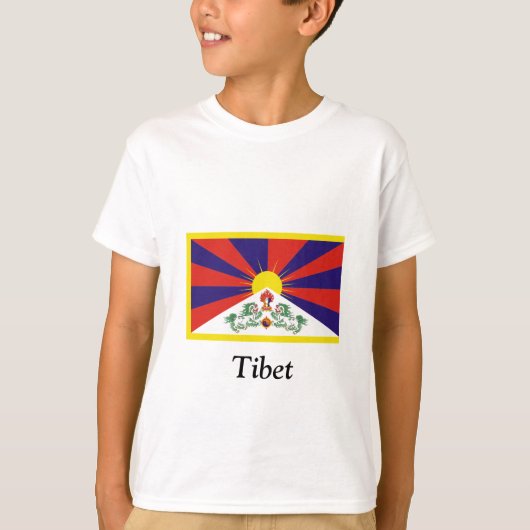 Vlag van Tibet T-shirt (Voorkant)