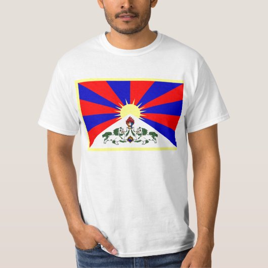Vlag van Tibet T-Shirt (Voorkant)
